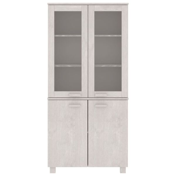 vidaXL Highboard HAMAR Solid Wood Pine White