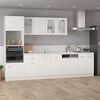 vidaXL Hanging Glass Cabinet White 80x31x60 cm Engineered Wood