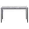 vidaXL 5 Piece Outdoor Dining Set Grey Solid Acacia Wood