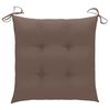 vidaXL Garden Chairs with Tea Table and Cushions Solid Acacia Wood