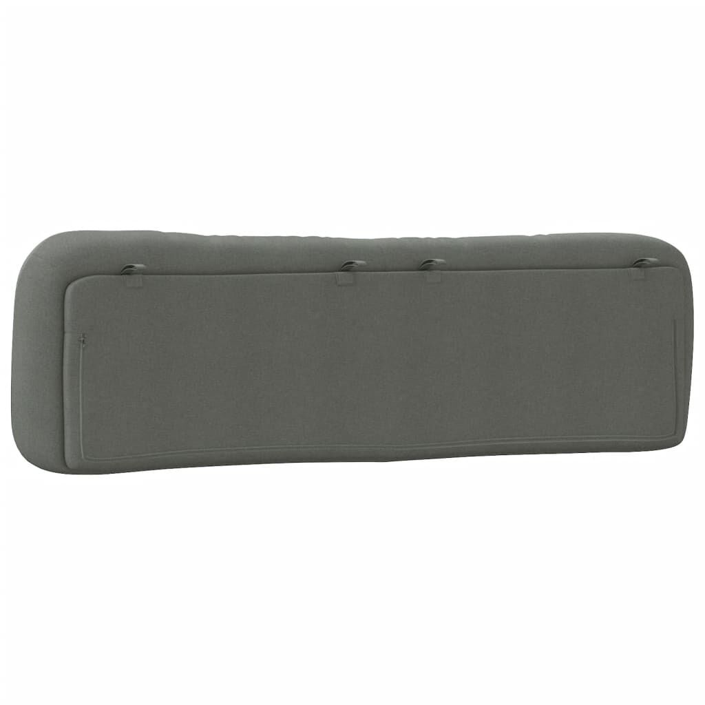 vidaXL Headboard Cushion Dark Grey 193 cm Fabric
