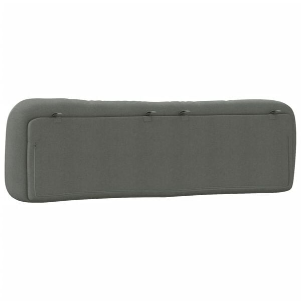 vidaXL Headboard Cushion "Hvar" Dark Grey 193 cm Fabric