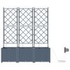 vidaXL Garden Light grey 120 x 40 x 142 cm Steel