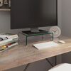 vidaXL TV Stand/Monitor Riser Glass Clear 40x25x11 cm