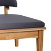 vidaXL Garden Bench 2 pcs Brown Solid Teak wood