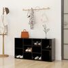 vidaXL Shoe Bench Black 103x30x55 cm Engineered Wood