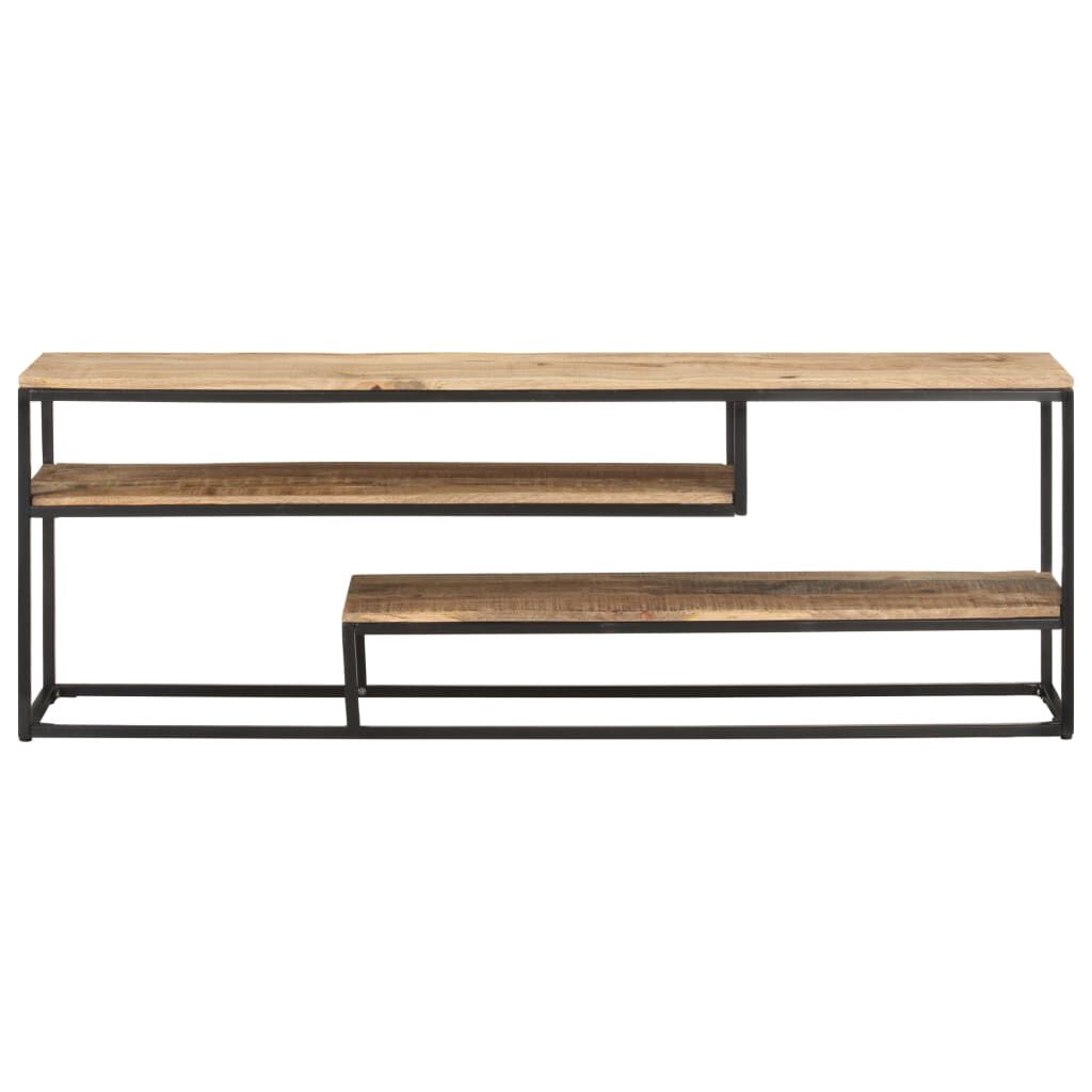 vidaXL TV Cabinet 130x30x45 cm Rough Mango Wood