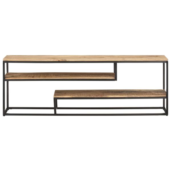 vidaXL TV Cabinet 130x30x45 cm Rough Mango Wood