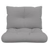 vidaXL Pallet Cushions 2 pcs Grey Fabric