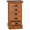 vidaXL 5-Drawer Cabinet 35x30x60 cm Solid Teak Wood
