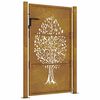 vidaXL Garden Gate 105x130 cm Corten Steel Tree Design