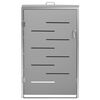 vidaXL Single Wheelie Bin Shed 69x77.5x112.5 cm Stainless Steel