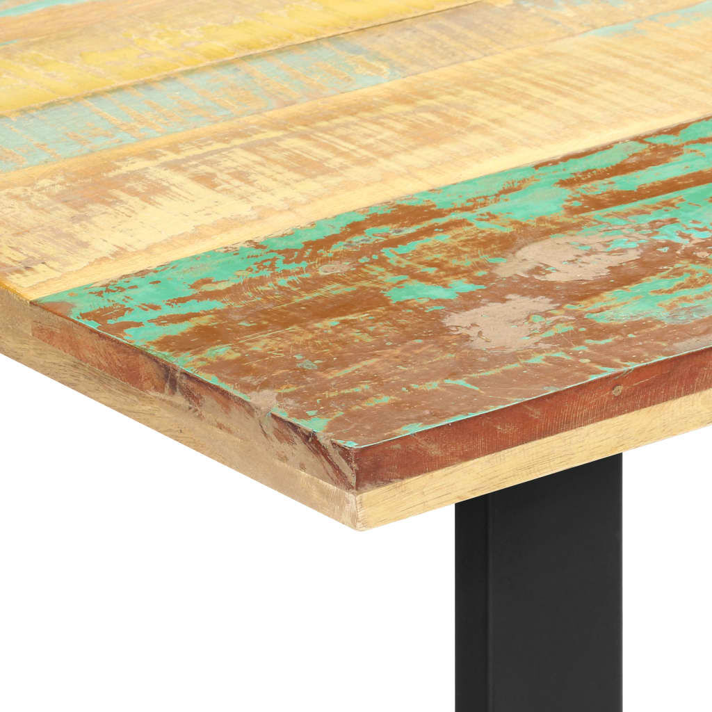 vidaXL Dining Table 140x70x76 cm Solid Reclaimed Wood