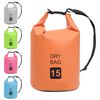 vidaXL Dry Bag Orange 15 L PVC