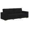 vidaXL 3-Seater Sofa Black 180 cm Fabric