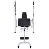 vidaXL Workout Bench with Weight Rack, Barbell and Dumbbell Set 120 kg