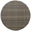 vidaXL 3 Piece Bistro Set with Cushions Grey Poly Rattan