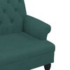 vidaXL Bench with Backrest Dark Green 120x62x75.5 cm Fabric