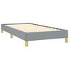 vidaXL Bed Frame without Mattress Light Grey 100x203 cm Twin XL Fabric