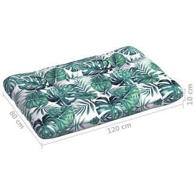 vidaXL Pallet Sofa Cushions 7 pcs Leaf Pattern