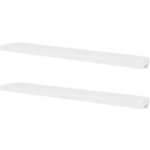 vidaXL Wall Shelves 4 pcs White 120 cm