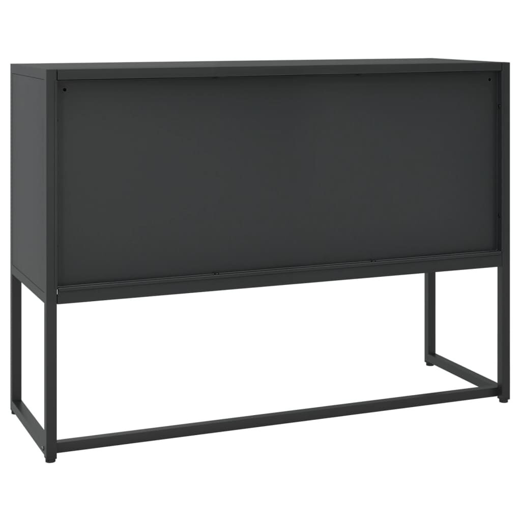 vidaXL Sideboard Black 105x35x75 cm Steel