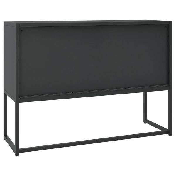 vidaXL Sideboard Black 105x35x75 cm Steel
