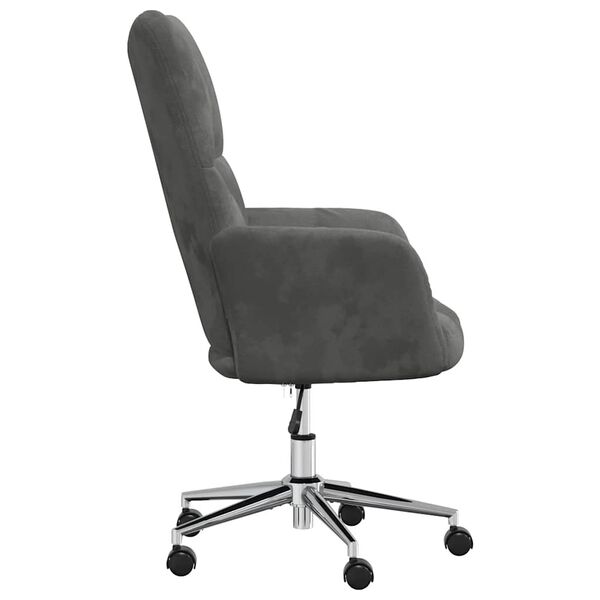 vidaXL Relaxing Chair Dark Grey Velvet