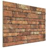 vidaXL 3D Wall Panels with Brown Brick Design 10 pcs EPS