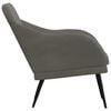 vidaXL Armchair Dark Grey 63x76x80 cm Velvet