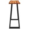 vidaXL Console Table with Live Edge 110x35x80 cm Solid Wood Acacia