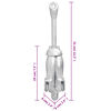 vidaXL Folding Anchor Silver 1.5 kg Malleable Iron