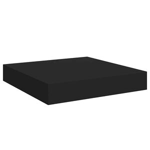 vidaXL Floating Wall Shelf Black 23x23.5x3.8 cm MDF