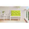 vidaXL Garden Bench Cushion Bright Green 100x(50+50)x7cm Oxford Fabric