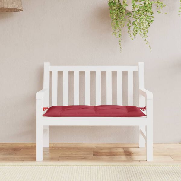 vidaXL Garden Bench Cushion Wine Red 100x50x7cm Oxford Fabric