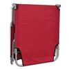 vidaXL Folding Sun Lounger Powder-coated Steel Red