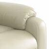 vidaXL Electric Stand up Massage Recliner Chair Cream Faux Leather