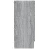 vidaXL Vitrine Cabinet Grey Sonoma 120x30.5x70 cm Engineered Wood