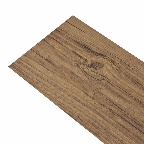 vidaXL Flooring Planks 36 pcs Walnut Brown 5.02 m&sup2; PVC