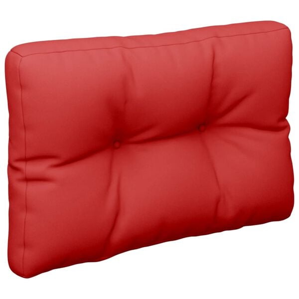 vidaXL Pallet Cushion Red 50x40x12 cm Fabric