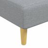 vidaXL Chaise Longue Light Grey Fabric