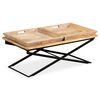 vidaXL Coffee Table Solid Mango Wood 110x55x42 cm