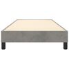 vidaXL Box Spring Bed Frame Light Grey Twin XL Velvet (US Only)