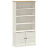 vidaXL Bookcase VIGO White 85x35x170 cm Solid Wood Pine
