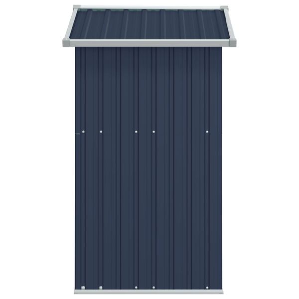 vidaXL Garden Shed Anthracite 126x97.5x177 cm Galvanised Steel