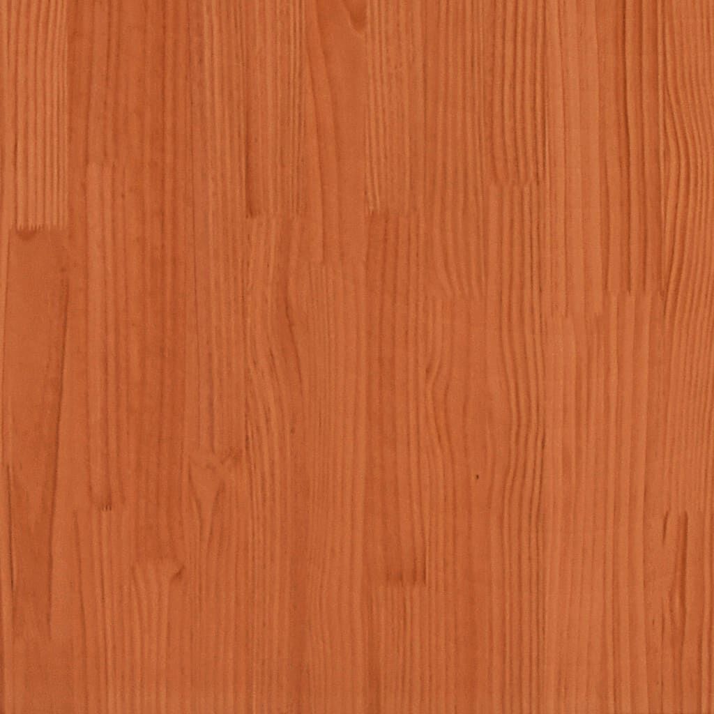 vidaXL Garden Planter Wax Brown 180x31x31 cm Solid Wood Pine