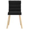 vidaXL Dining Chairs 2 pcs Black Fabric