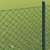 vidaXL Chain Link Fence Green 10 x 1 m Steel