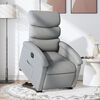 vidaXL Electric Stand up Recliner Chair Light Grey Fabric