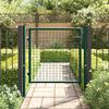 vidaXL Fence Gate Steel 100x75 cm Green